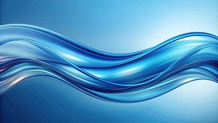 Abstract blue wave design with fluid lines and ripples , water, flowing, motion, vibrant, gradient, smooth, artistic