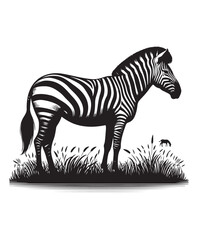 zebra vector art,graphics zebras icons set,vintage illustration zebra clipart,vector zebras flat style artwork design