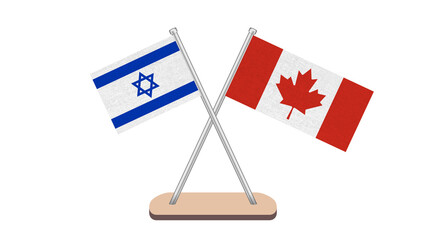 Canada Israel Flag