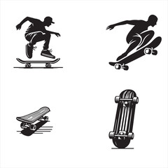 silhouette of clean vector isolated on white background 