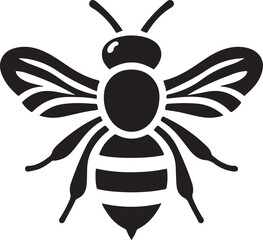 Bee logo. Bee silhouettes. Bee logo template. Bee Vector illustration. Honey Bee icon, honey bee silhouette