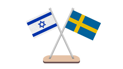Sweden Israel Flag