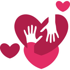 Obraz premium Love Charity Hand