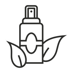 Skincare outline icon, editable vector illustration and transparent graphic element. Isolated on white background