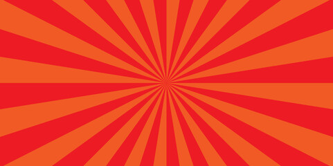 Vector red sun rays and sunburst backdrop background. Modern seamless retro vintage burst sunrise sunbeam element spiral striped illustration sunray template wallpaper design. 