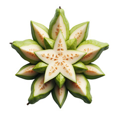 Fresh Guava Fruit Vibrant Tropical Delight in High-Quality Stock Image