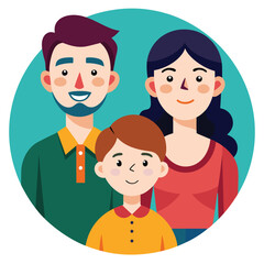 Colorful Family vector design for various uses