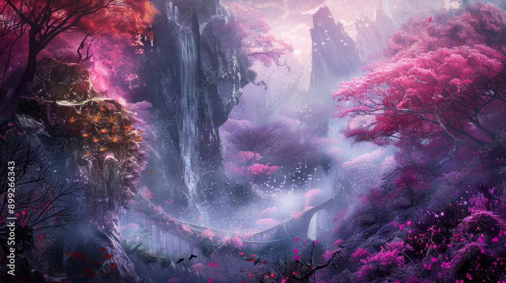 Wall mural fantasy nature fairy tale landscape