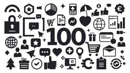 set of ecommerce icons pixel perfect shop money vector illustration 