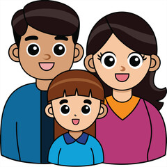 Colorful Family vector design for various uses