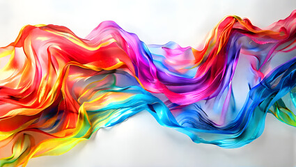 Obraz premium A multi colour rainbow gradient