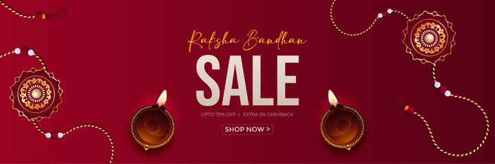 Happy Raksha Bandhan social media post with beautiful raksha bandhan festival greeting card India. editable abstract vector illustration design