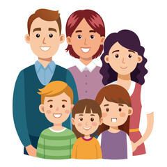 Colorful Family vector design for various uses