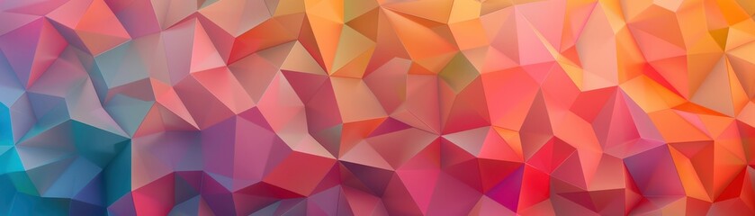Abstract polygonal patterns with vibrant colors, modern abstract background, energetic and contemporary look