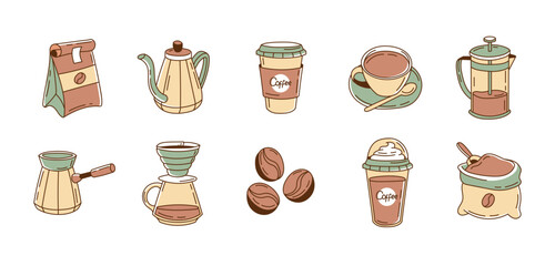 Handrawn Coffee Shop Collection