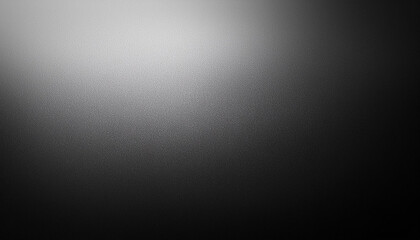 Naklejka premium Black, White, and Grey Gradient Background with Smooth Grunge Grainy Noise Texture, Ideal for Minimalist Poster Design