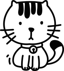 cat cartoon doodle