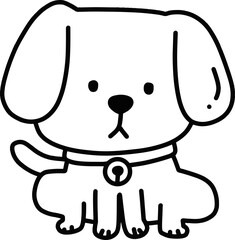 dog cartoon doodle