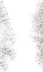 Silver Foil Frame. Silver glitter gradient stack. Silver glitter splatter frames. Silver stroke on transparent background. Postcard wedding design. Luxury premium design template.