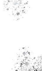 Silver Foil Frame. Silver glitter gradient stack. Silver glitter splatter frames. Silver stroke on transparent background. Postcard wedding design. Luxury premium design template.