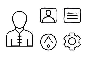set of icons for web design vector illustration 