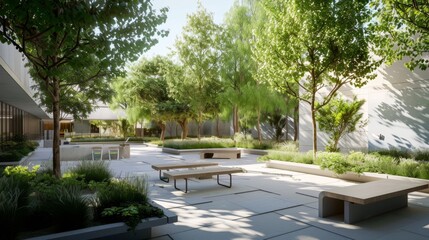 Modern Courtyard Design: A Serene Oasis in the City