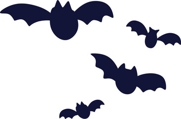 Halloween Bats Silhouette