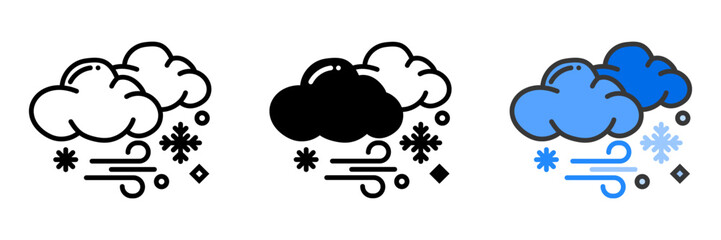 A Blizzard is a severe snowstorm characterized by strong winds and heavy snowfall. It symbolizes extreme weather conditions and the power of nature in winter.