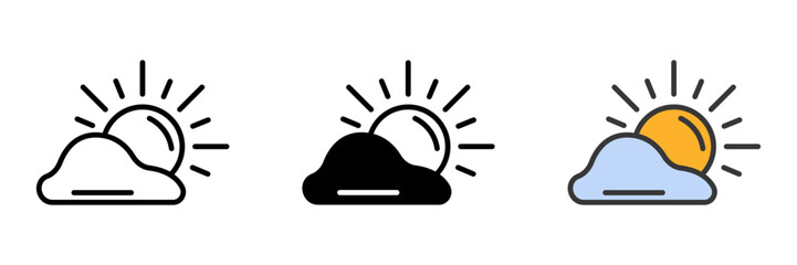 The Sun icon represents the central star of our solar system, providing light and warmth. It symbolizes energy, daytime, and the life-giving force of nature.