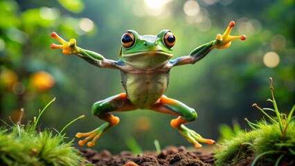 Golden trophies and certificates surrounded by business books and laptops on a polished wooden desk in a modern office setting.
