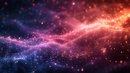 Obraz premium Magical Glowing Starry Cloud with Glitter Particles and Christmas Decoration on Isolated Background - Vector Illustration