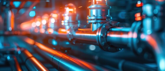 Comprehensive energy audits are helping industries identify areas for improvement and reduce wastage in ultramodern, supernatural scene, banner, with copy space