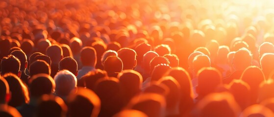 Success concept holding a successful product launch event with excited attendees