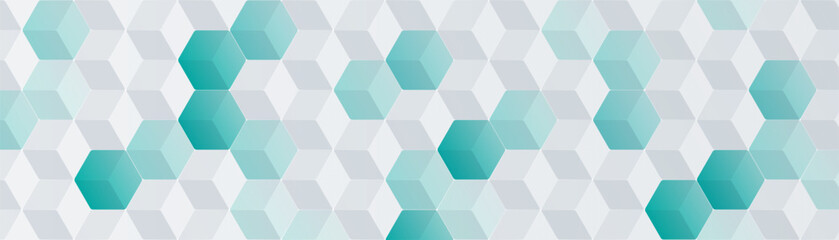 White and blue abstract background. Hexagon pattern. Geometric texture. Modern elegant hexagonal design. Futuristic technology concept. Suit for wallpaper, cover, header, backdrop, booklet