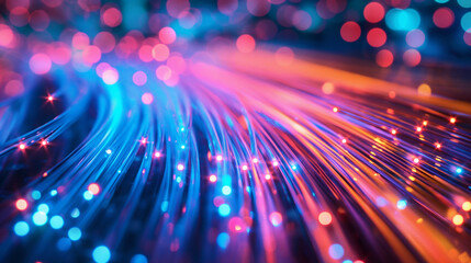 Obraz premium Technology background of binary code vortex. Digital data flow with motion blur to create a vision of high speed data transfer. The concept of future digital transformation, creative innovation