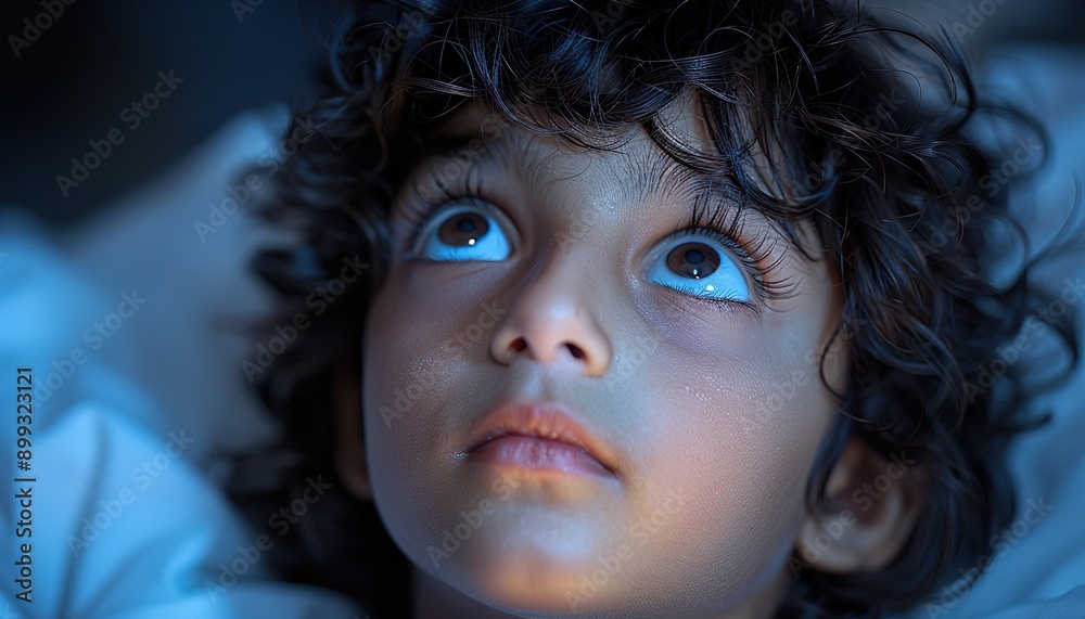 Sticker portrait of a child