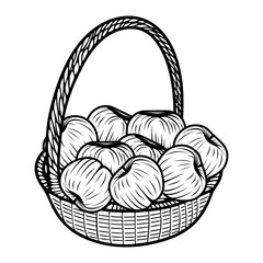 apple fruit vector design. suitable for coloring books or other creatives