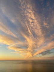 Could sunset over the sea