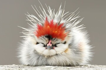 Fototapeta premium roster poultry clouse up plumage