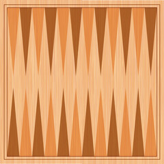 Backgammon board wooden game table. Vector backgammon table, background.