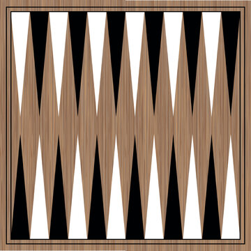 Backgammon board wooden game table. Vector backgammon table, background.