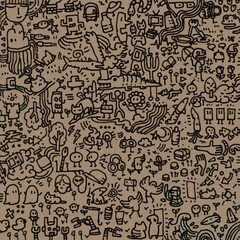 Obraz premium doodle background