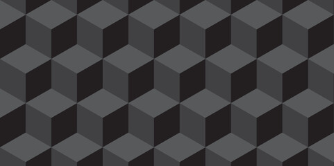 	
Minimal abstract dark black background from cubes victor art. Geometric tiles and mosaic creative stylish seamless pattern block cube background. minimal hexagon Cubes mosaic shape vector design