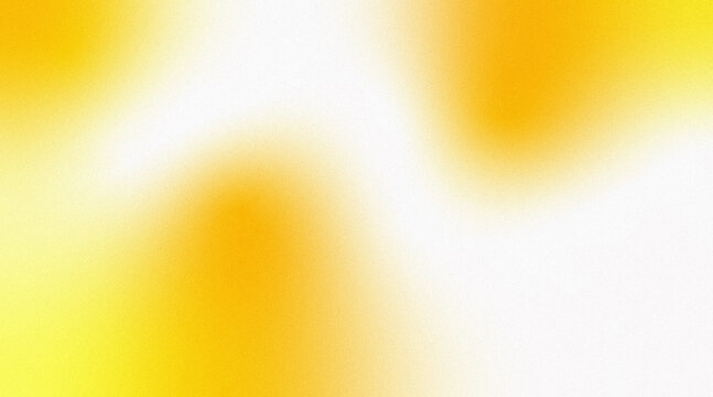 Abstract white grainy background with yellow gradient pattern and negative space for warm and inviting design