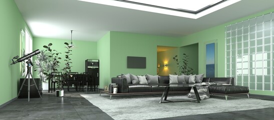 Interior of modern living room