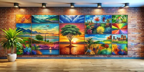 A picture on a wall informative Vibrant engaging AI-Created Content