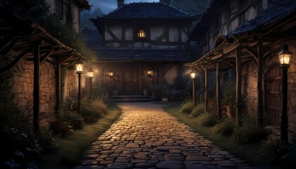 Fototapeta premium Entrance from the old village