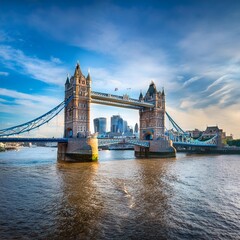 Obraz premium Tower Bridge in London, AI generated