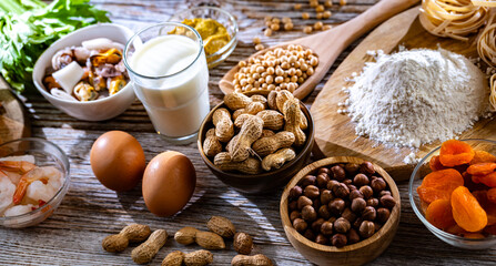 Composition with common food allergens