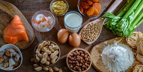Composition with common food allergens